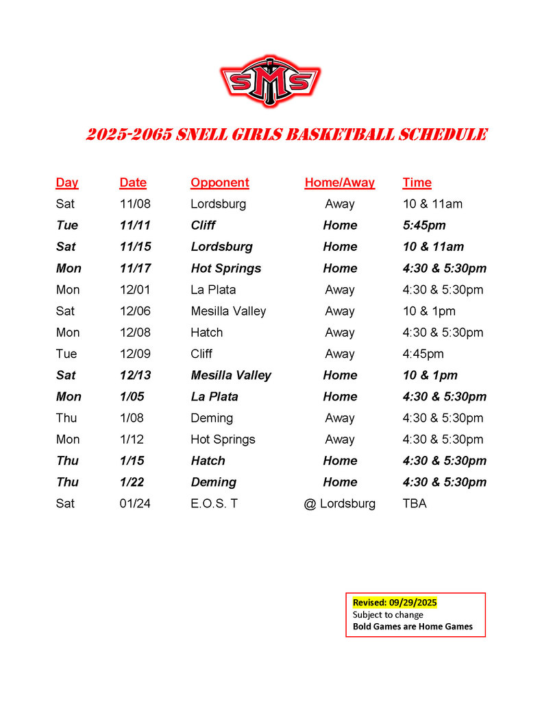 Snell Girls UPDATED 10-23