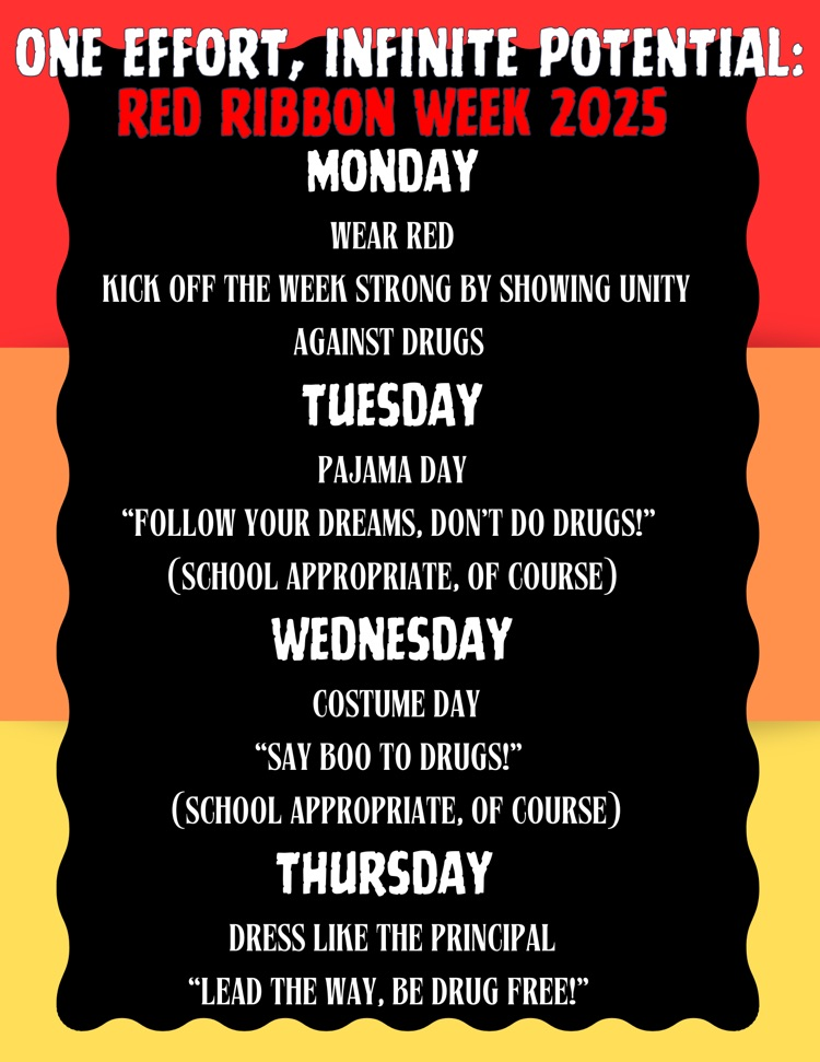 Red Ribbon Week!