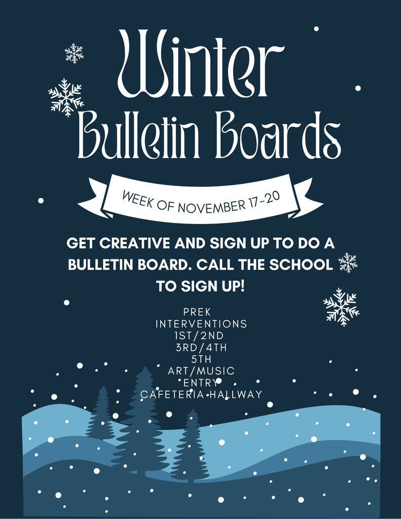 Winter bulletin boards