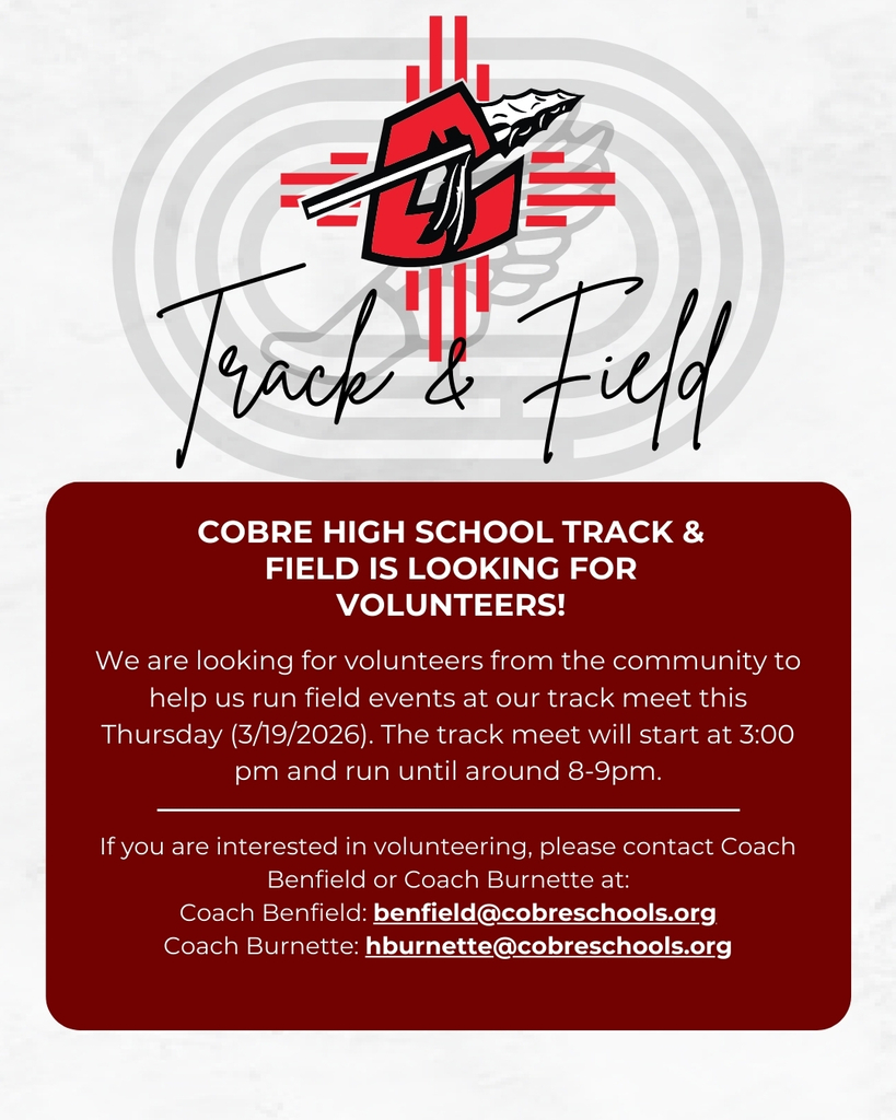 Cobre TF Volunteers Needed