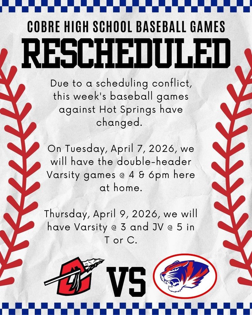 Games Rescheduled