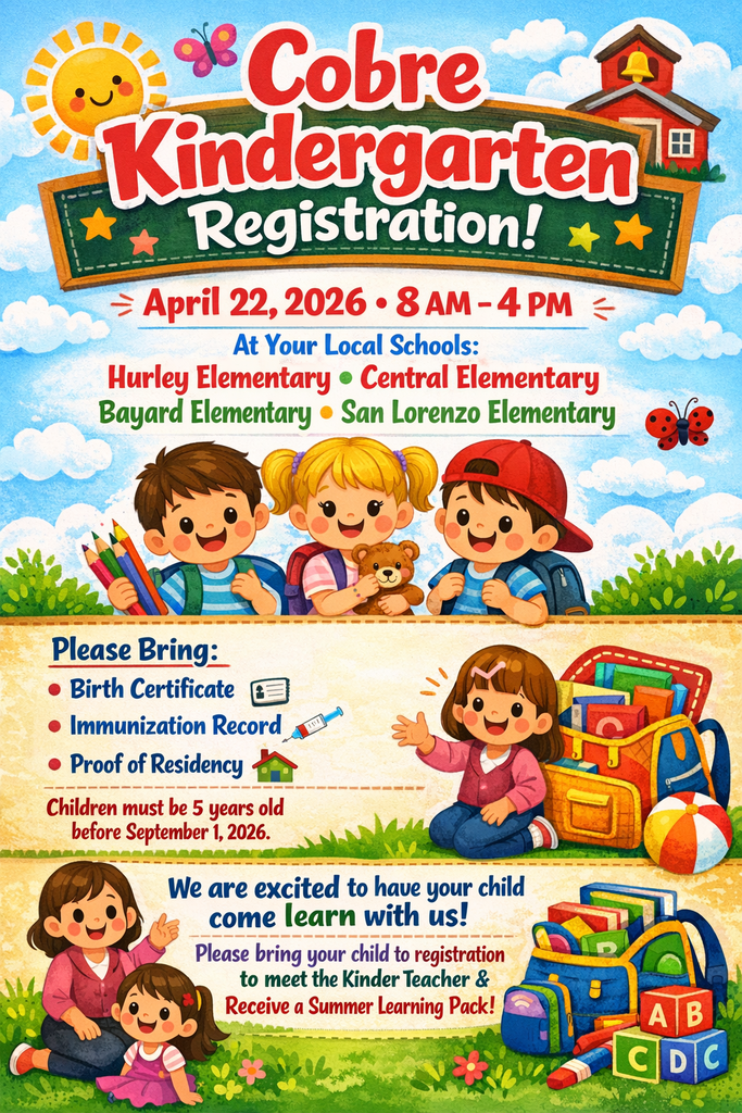 KInder registration flyer
