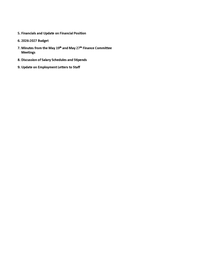 Finance Agenda Page 2
