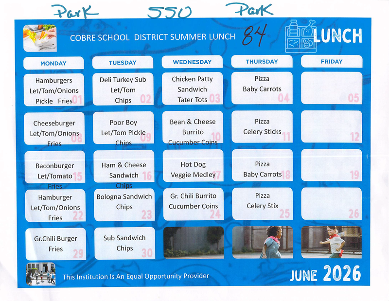 June Menu