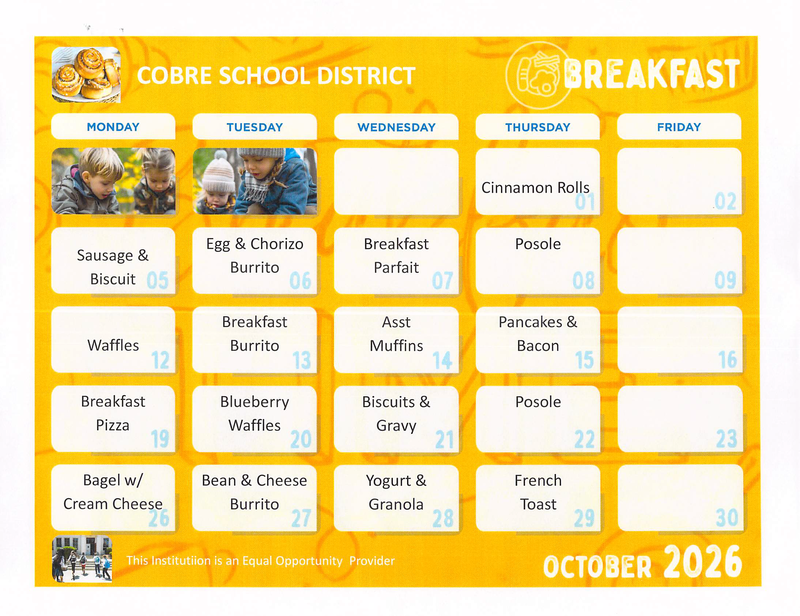 Breakfast Menu