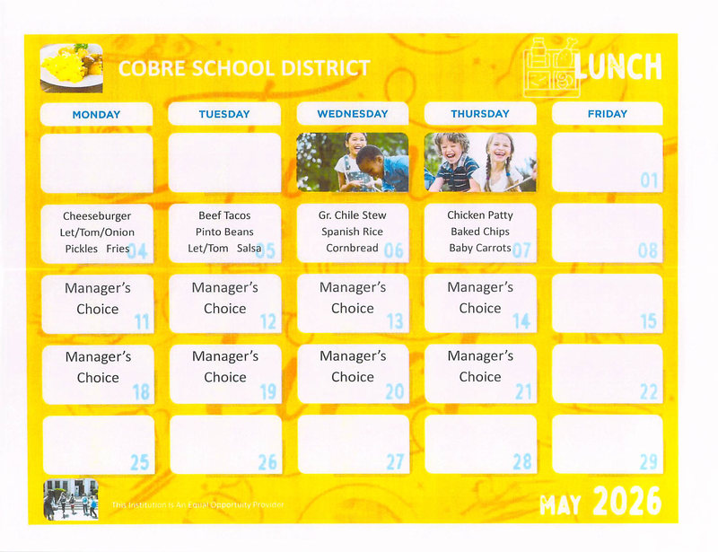 lunch menu