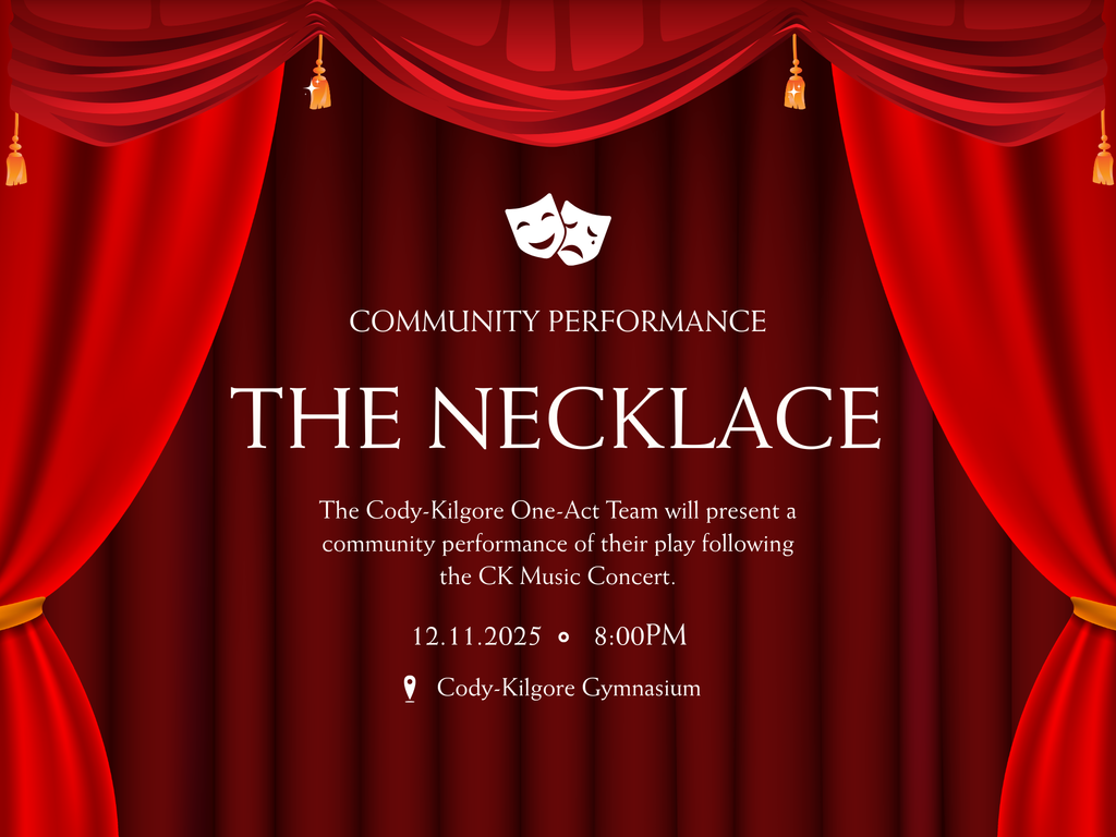 Red White Elegant Live Theater Poster