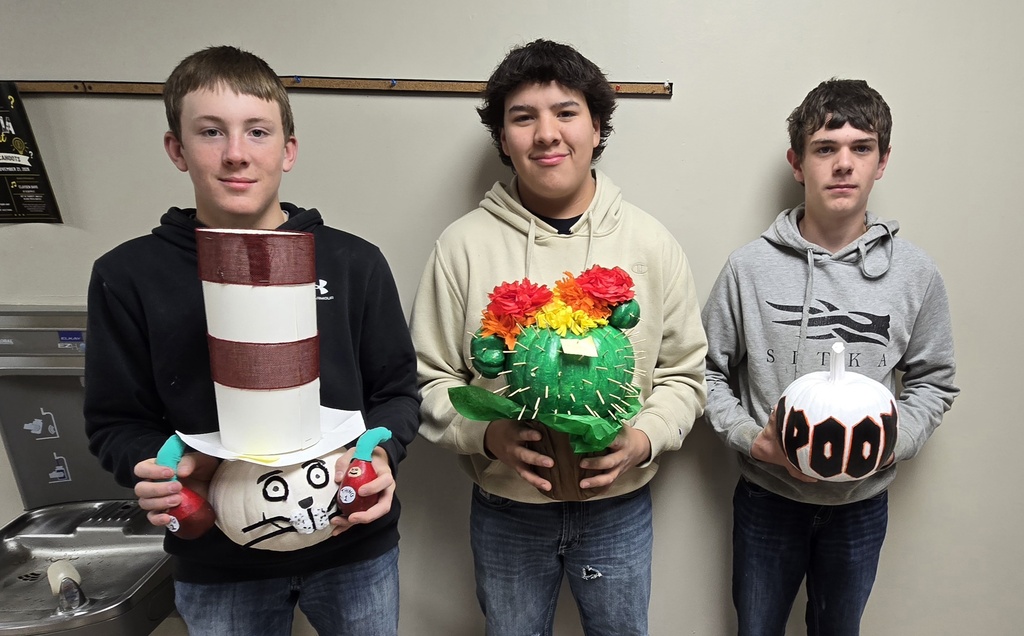 High School winners (l to r): Bentley Ford 2nd, Daltyn Schmit 1st, Chase Schied 3rd