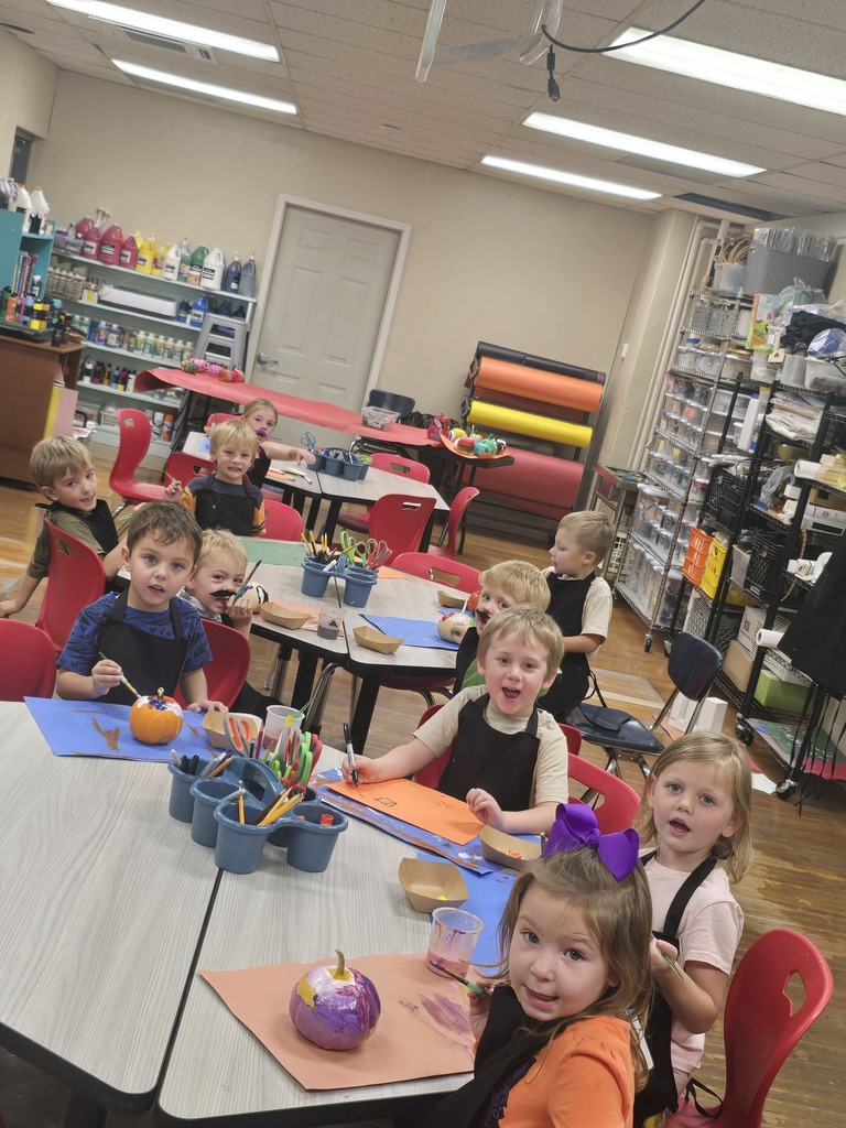 preschool pumpkin painters