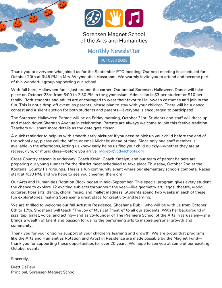 October Newsletter