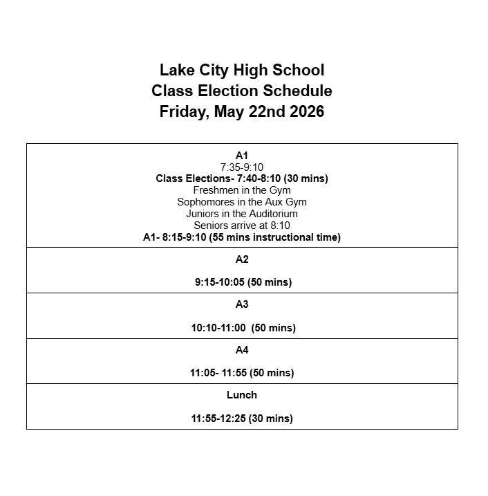 Friday Schedule