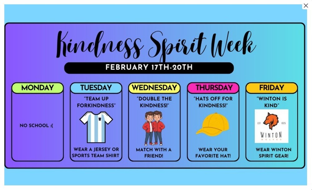 Kindness Spirit Week