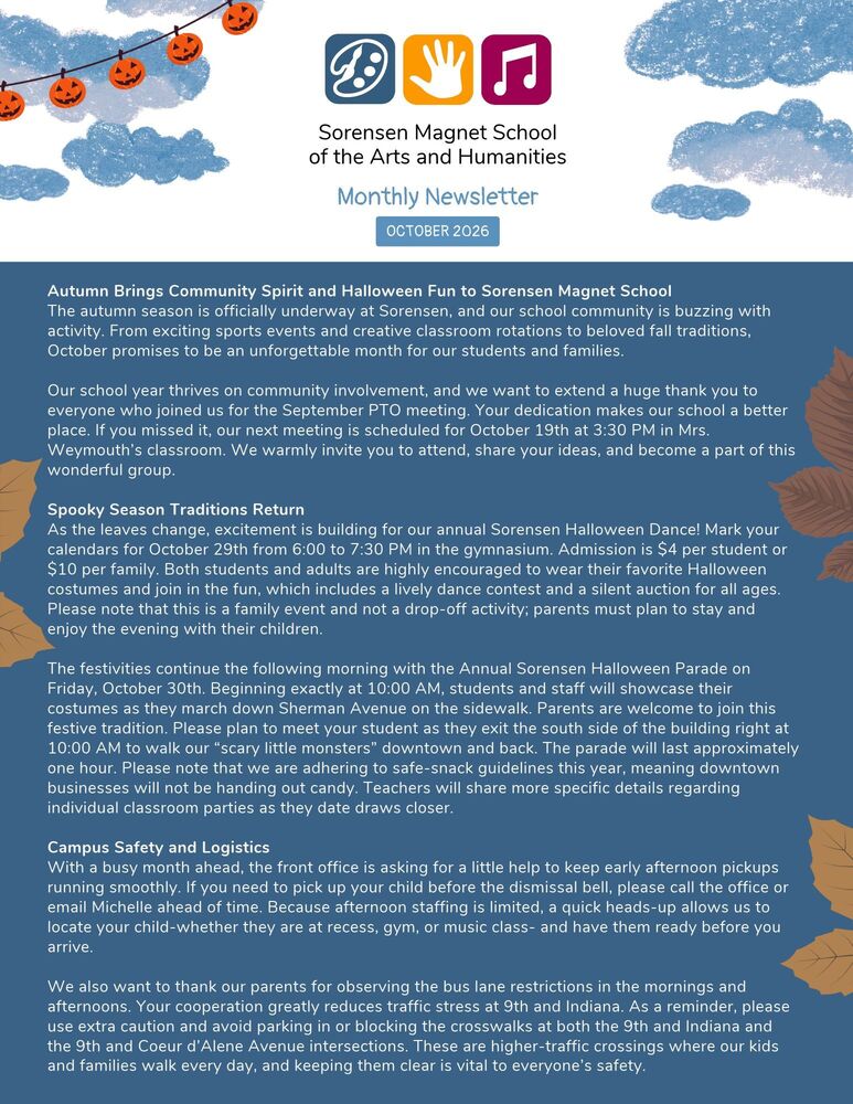 October Newsletter 2026