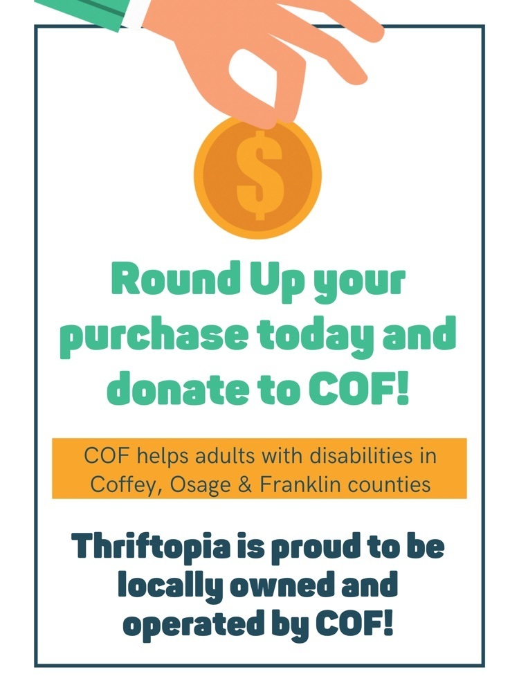 round up with every purchase 