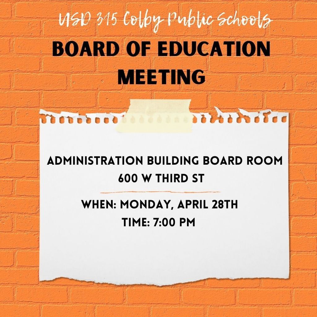 Board meeting info