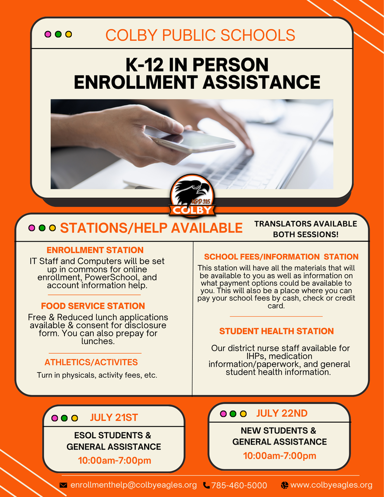 enrollment assistance available