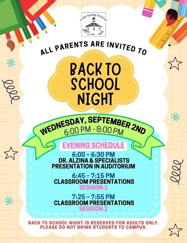 Back to School Night
