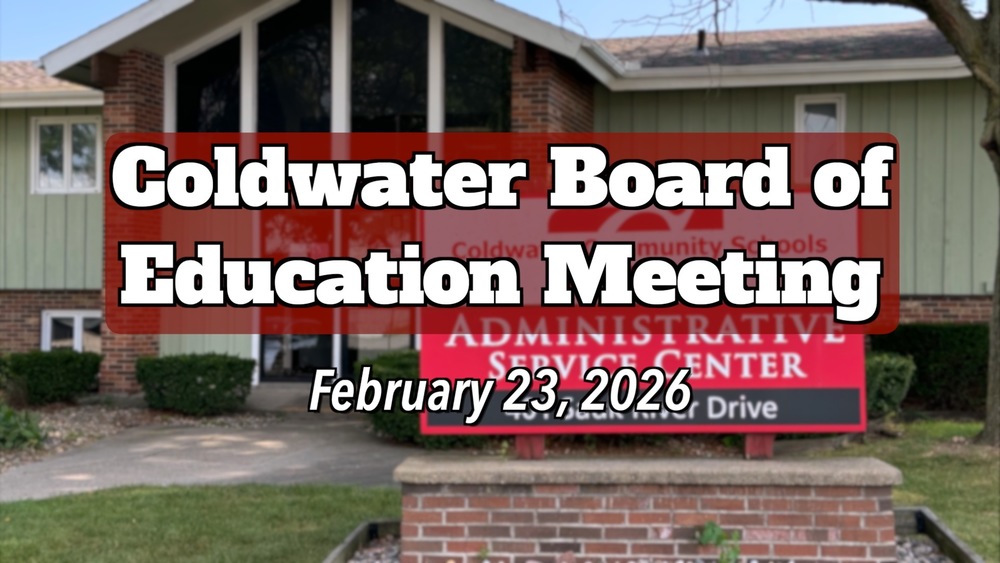 Coldwater Board of Education Meeting, 2/23/2026