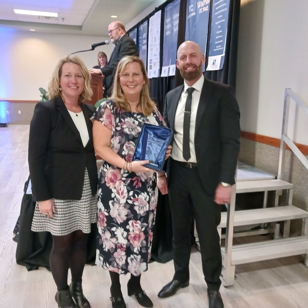 CHS teacher Karen Kiss (center) was named Branch COunty Educator of the Year.
