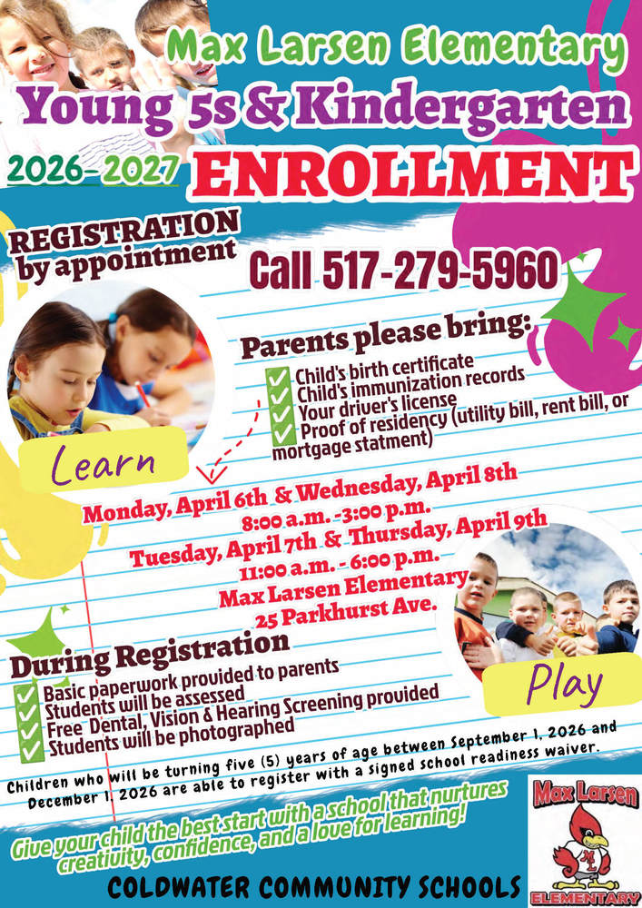 2026-27 Kindergarten Enrollment Flyer