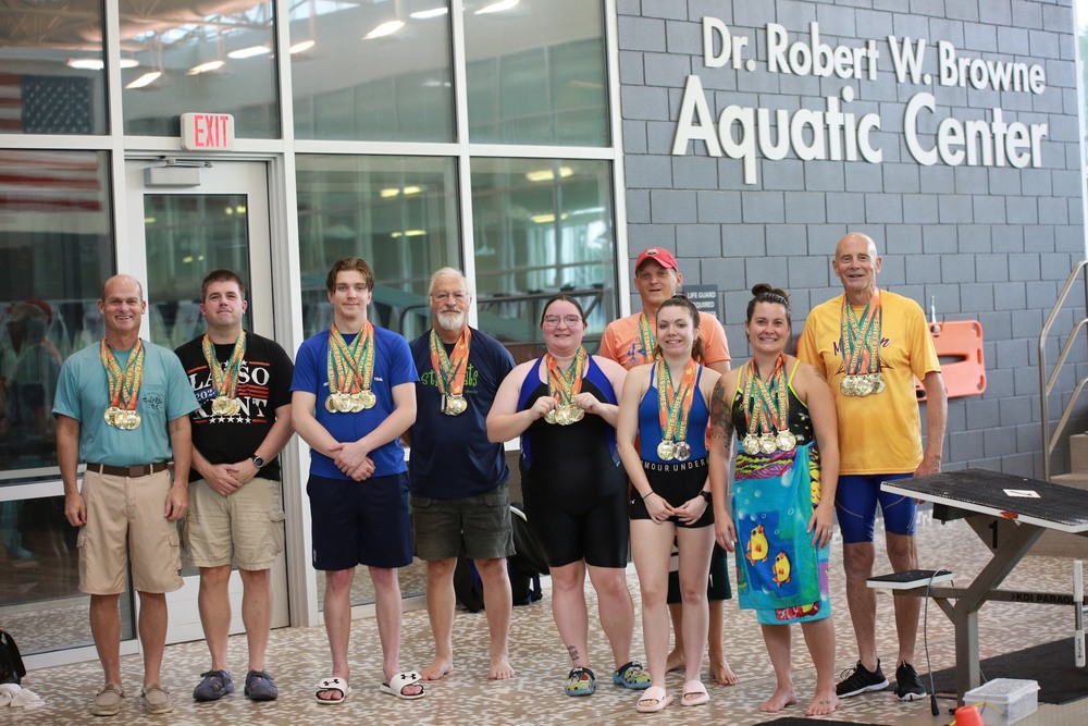 Meijer State Games of Michigan swim participants at the Browne Aquatic Center