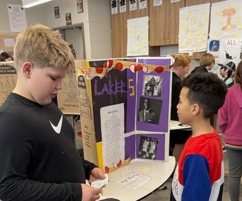 Students presenting 
