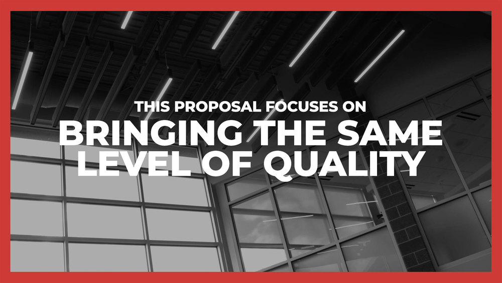 This proposal focuses on bringing the same level of quality and opportunity to students at Coldwater High School.