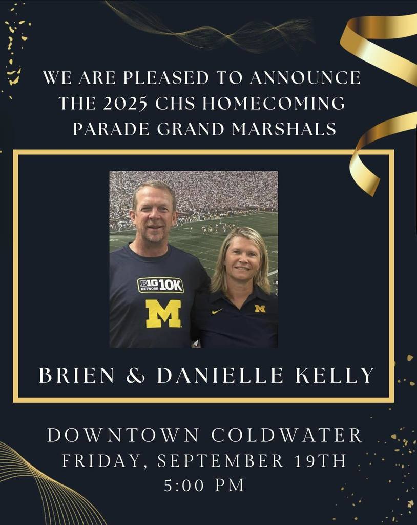 Brien and Danielle Kelly are the 2025 Homecoming Grand Marshals