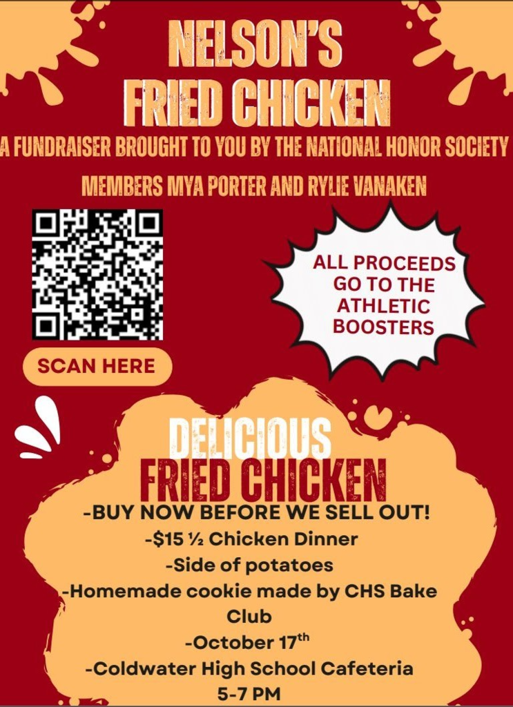 Chicken Dinner Fundraiser flyer