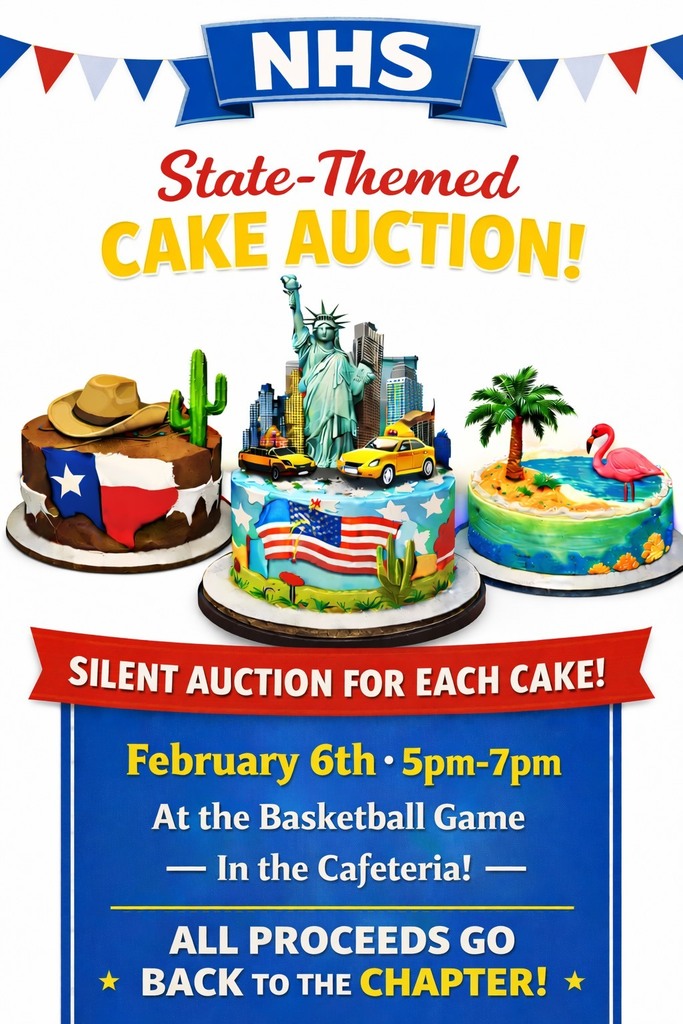 NHS Cake Auction Flyer