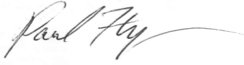 Paul Flynn signature