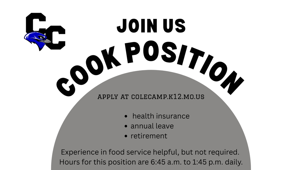 job ad for cook position