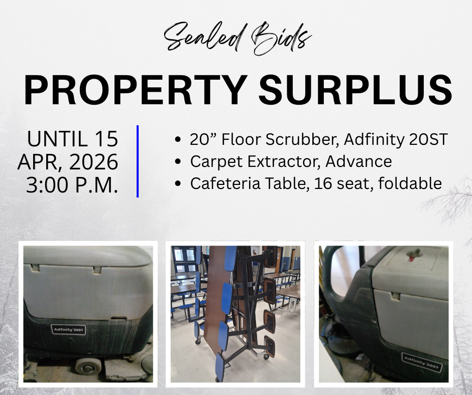 surplus property sale ad