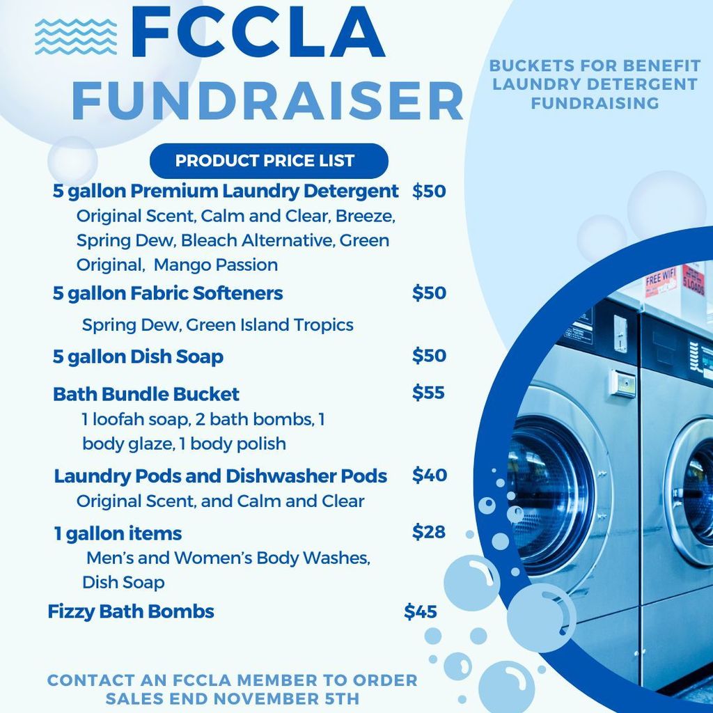 Blue Minimalist Laundry Pricelist Instagram Post