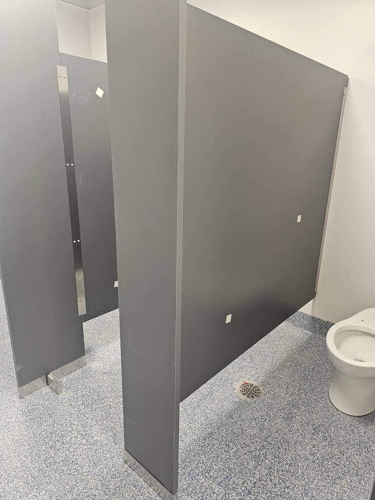 New restrooms are nearing completion.