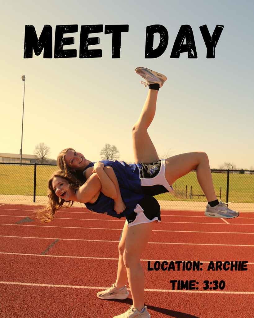 The Bluebird Track team will travel to Archie today to compete in the Whirlwind Invitational Meet.  The meet will start at  3:30 pm.  Go Blue!