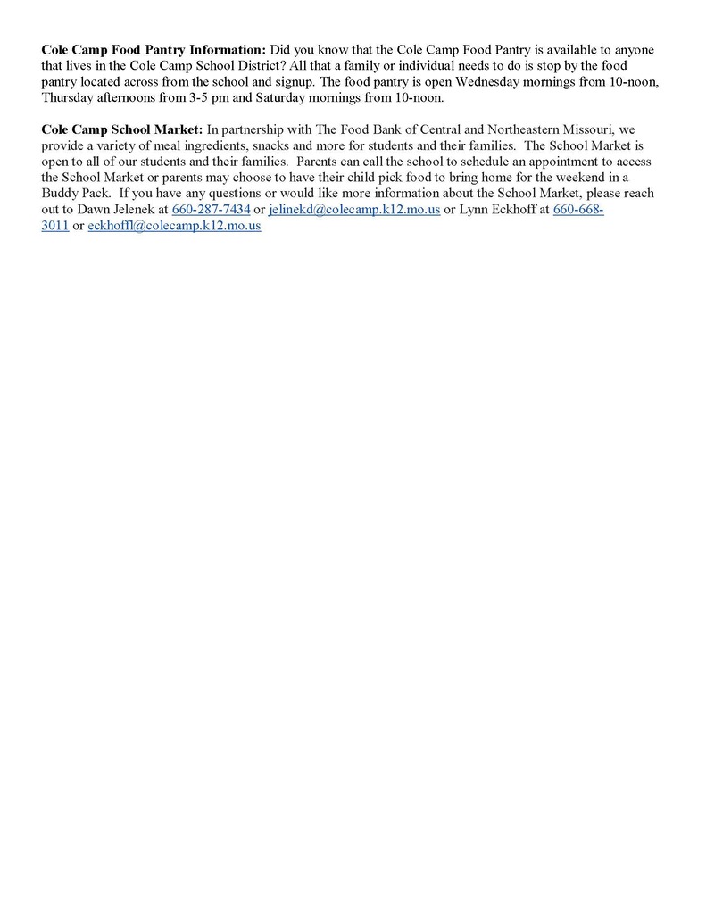 Newsletter announcements page 3