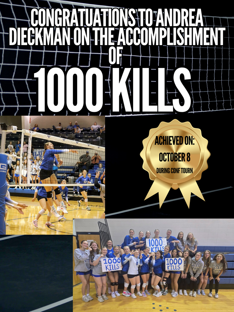 Congratuations to Andrea Dieckman on the accomplishment of 1000 Kills