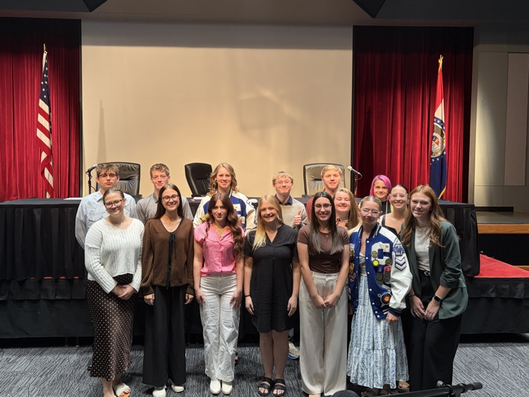 You & the Law students in front of the court’s dais