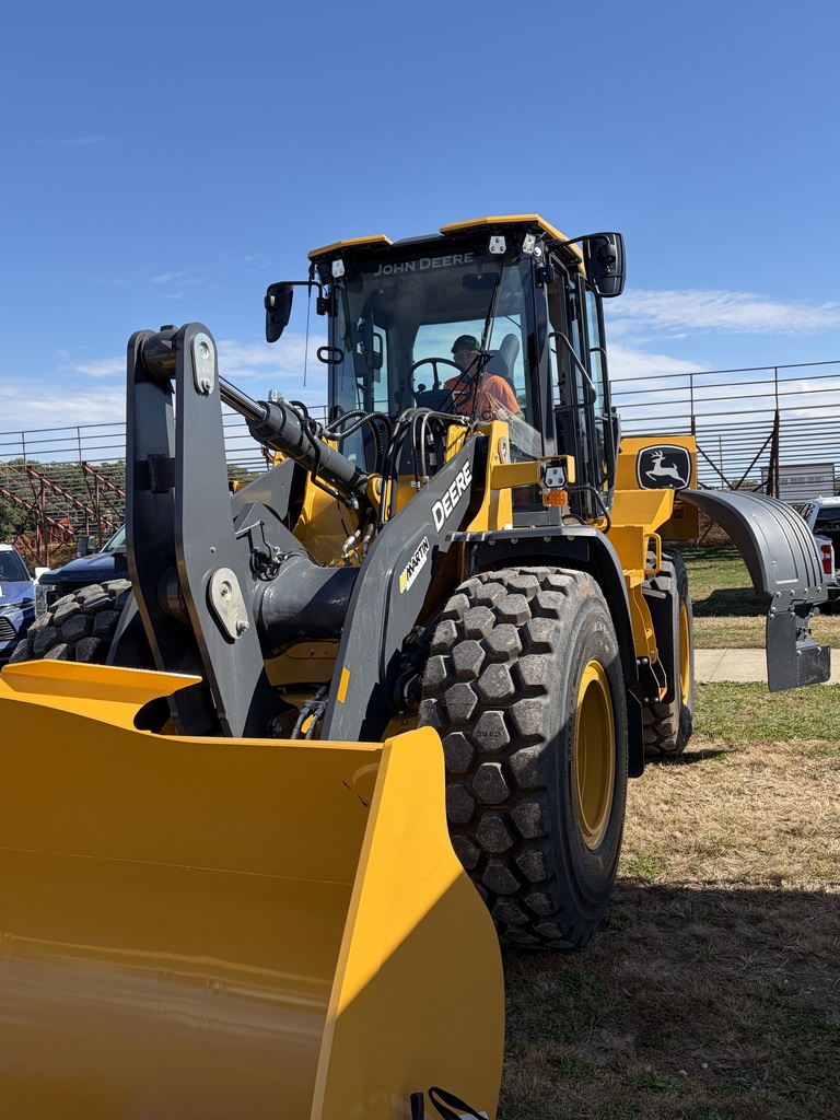 High School student in excavator at Build My Future