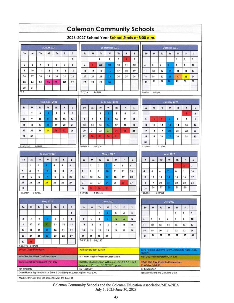 calendar 2026-2027