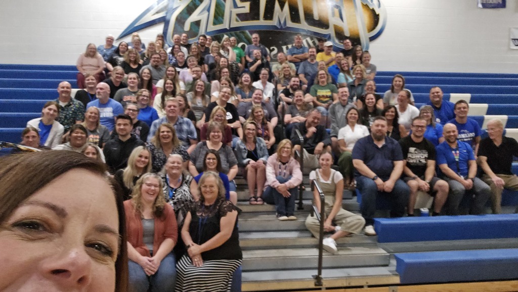 all staff selfie