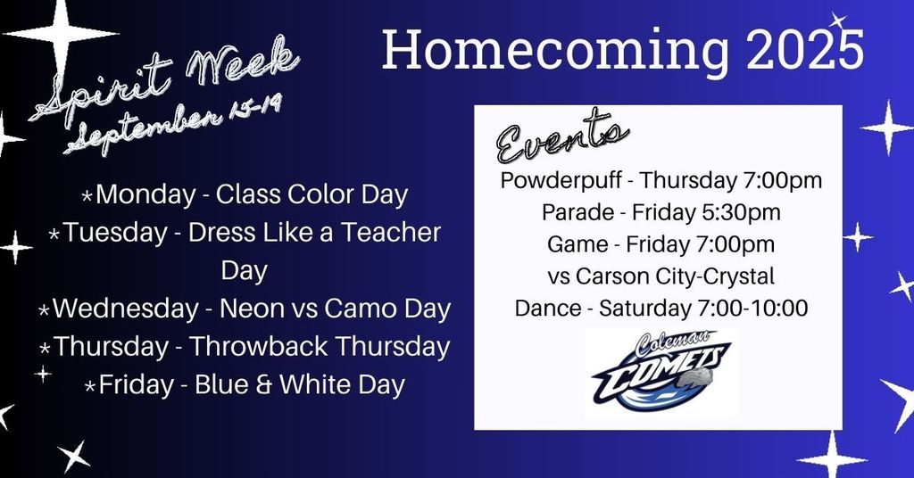 homecoming schedule