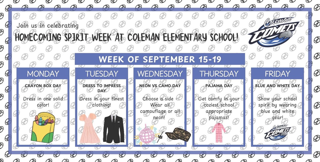 elementary spirit week