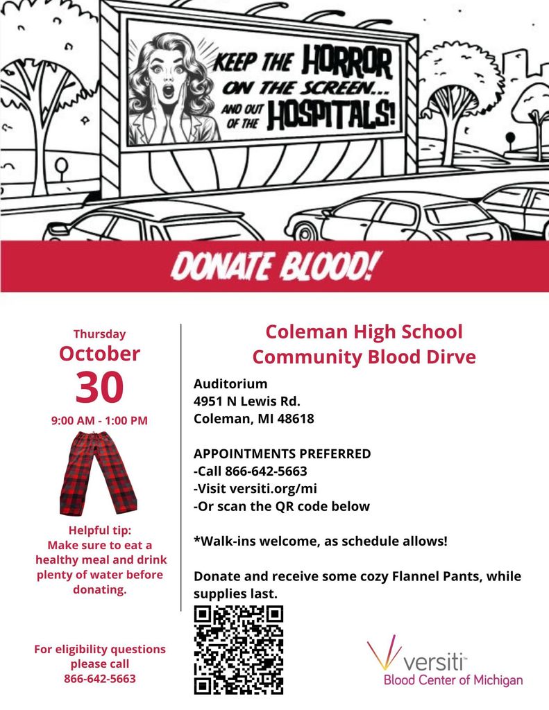 blood drive flyer