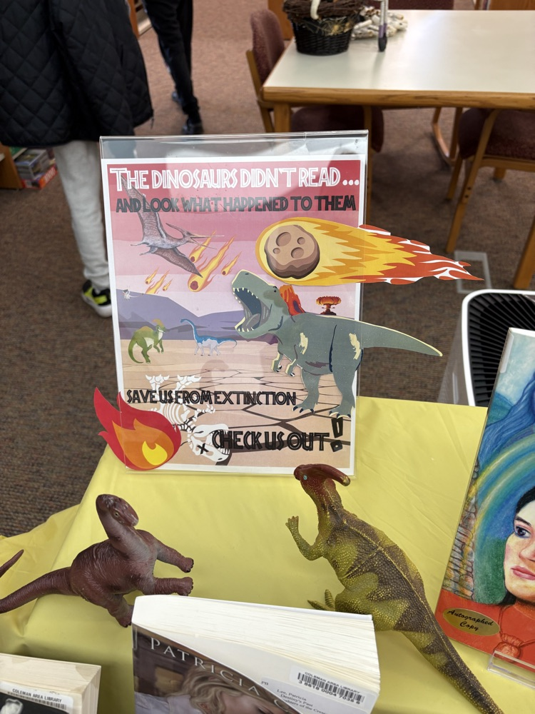 Funny sign at the library