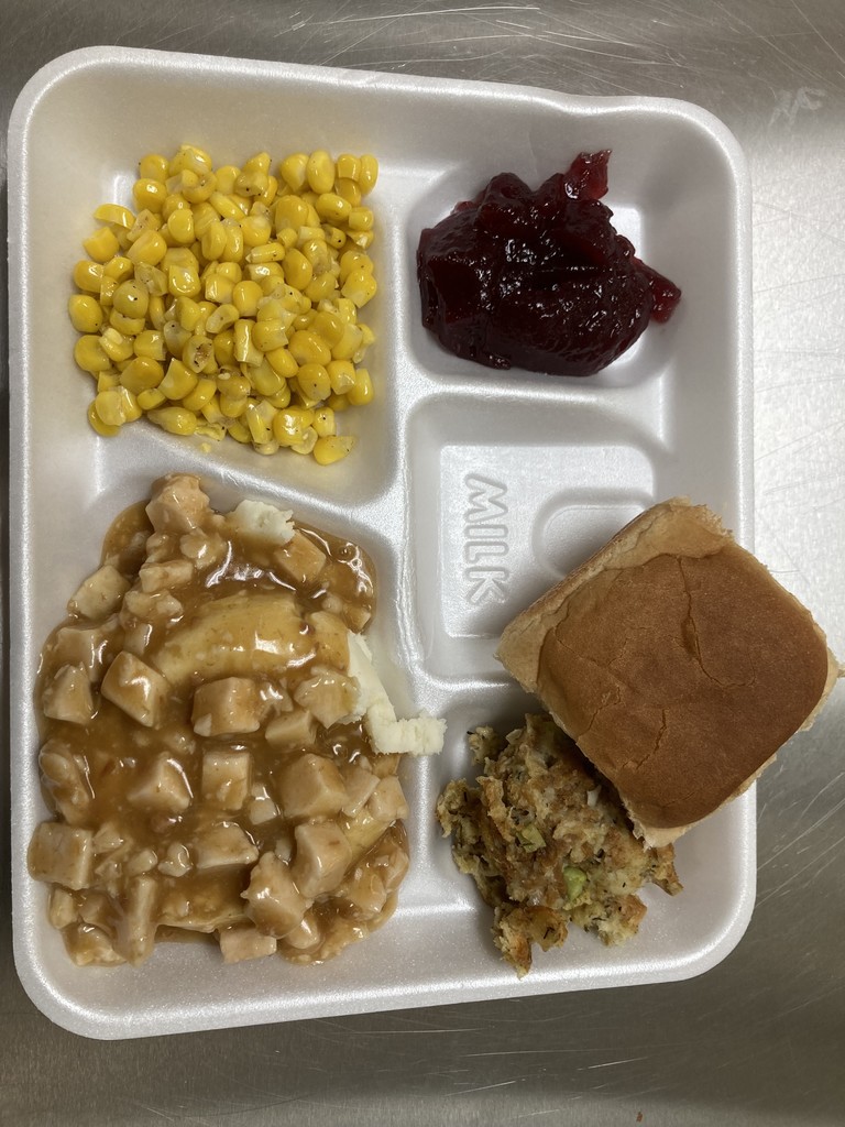 thanksgiving school lunch