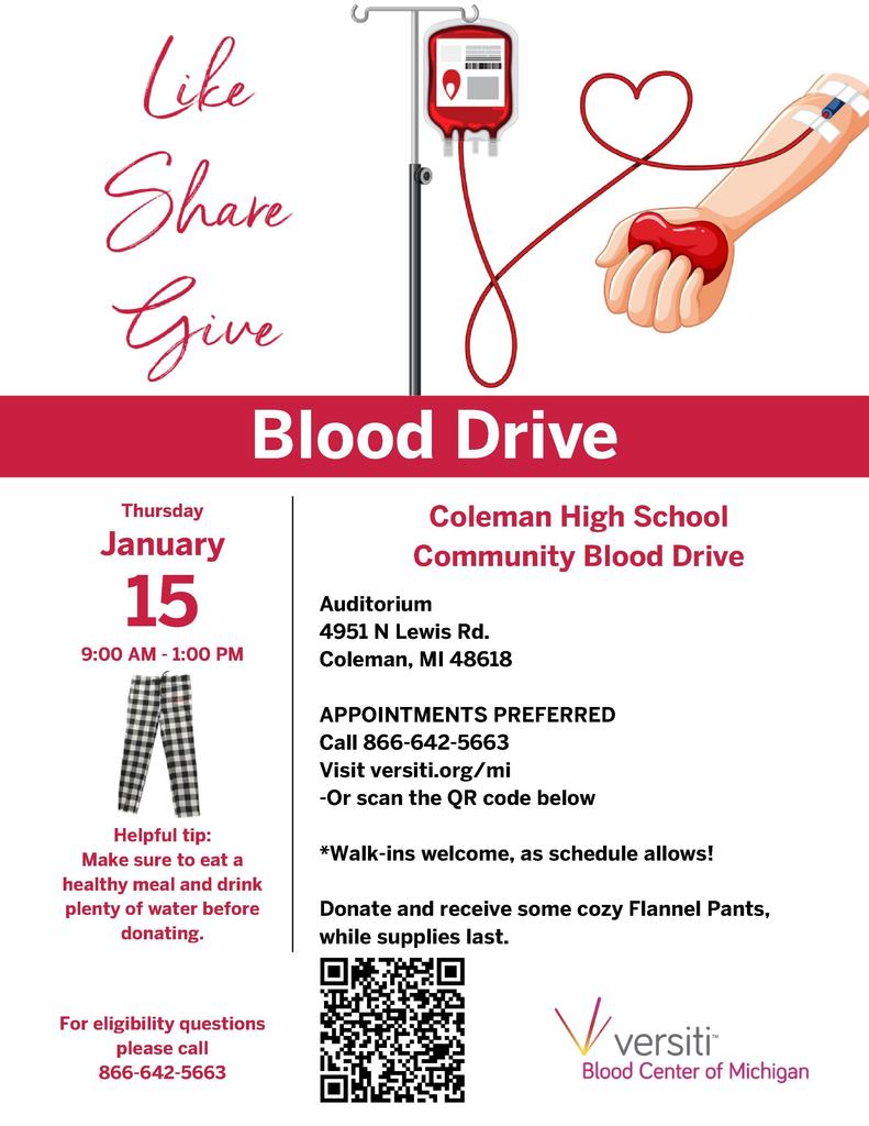 blood drive flyer