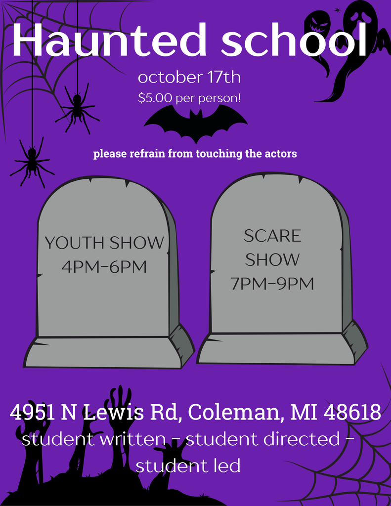 haunted school poster