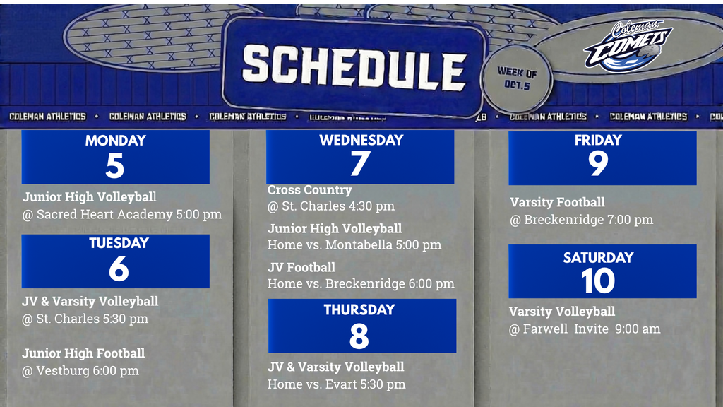Weekly Schedule